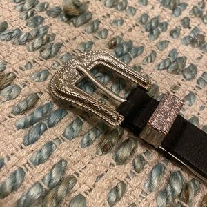 ASOS NWOT never worn western black & silver belt